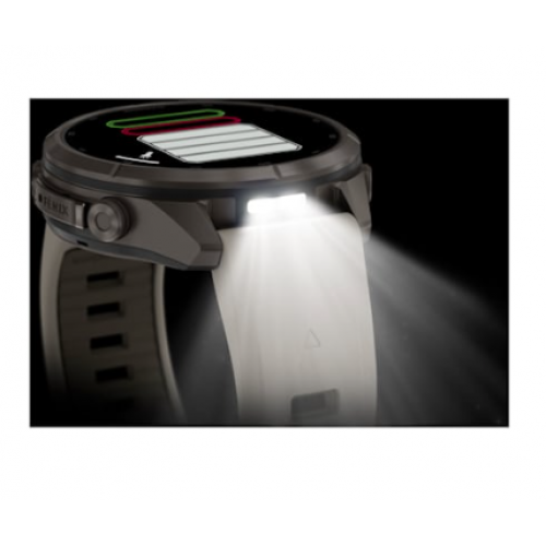 Garmin Fenix 9 PRO, 43 mm AMOLED Titanium Fog Gray/Dark Sandstone
